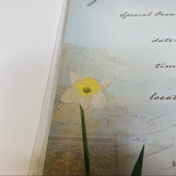 3 Packages of Invitation Cards Flower New - Picture 3 of 5